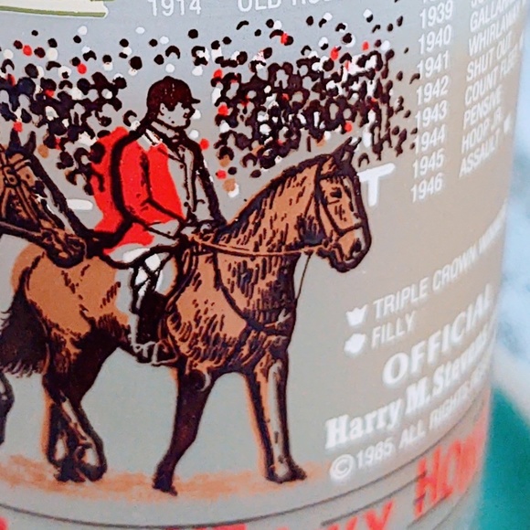 * 1985 KENTUCKY DERBY GLASS 111TH DERBY OFFICIAL HARRY M STEVENS 3/$20 BUNDLE - Picture 9 of 10